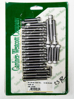 BSA Stainless Side Cover Screw Set A10 A7 1954-1962 54 55 56 57 58 59 60 61 62