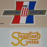 BSA Spitfire Special MK III vinyl decal sidecover tank top