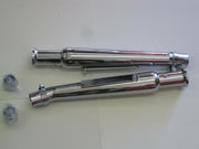 Cocktail shaker mufflers upswept megaphone 1 3/4" Triumph 650 Right & Left side