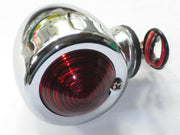 12v Bullet light dual fillament red lens brake light motorcycle * !