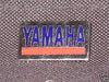 Yamaha motorcycle pin red blue chrome badge