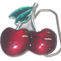 Cherry belt buckle metal cherries apparel 