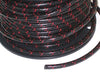 Black woven cotton covered Spark Plug Wire 7mm stranded copper Core By The Foot