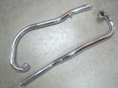 Exhaust Pipe Set 70-6370 70-6372 1967-1968 Slash Cut TR6C 650 Triumph pipes