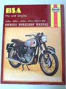 BSA Haynes Manual Pre-Unit Singles 1954-1961 owners workshop manual book