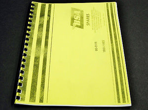 BSA A65 A50 650 500 Replacement Parts List manual book 1965 00-5118