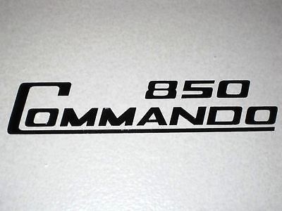 Norton 850 Commando side cover decal black 1974 1975