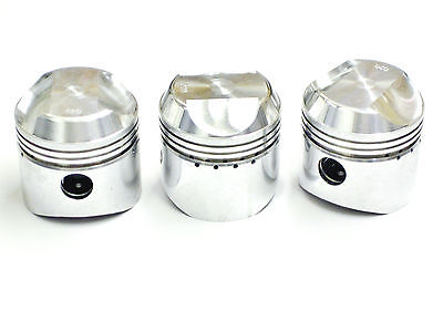 Piston Set 60 over .060 pistons 3 cylinder triple Triumph BSA T150 T160 Trident