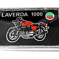 Laverda lapel pin Motorcycle scooter red green chrome black  italian hat badge