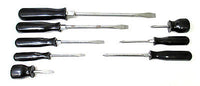Screwdriver Set 3/8" 5/16" 3/16" 1/4" phillips flat regular screwdrivers black