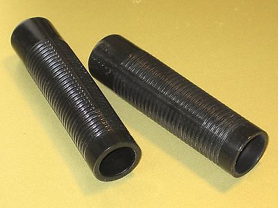 Black ribbed grips Motorcycle 7/8