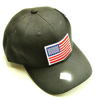 American Flag Hat baseball cap motorcycle patch black ballcap USA NEW