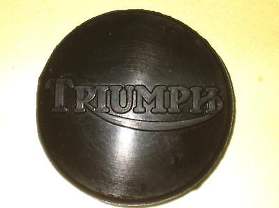 TRIUMPH logo gas tank top plug center rubber OIF T120 650 UK MADE 83-3068 T140