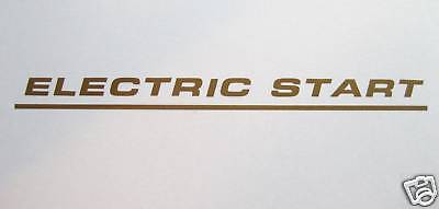 NORTON motorcycle Commando Electric Start Decal Gold
