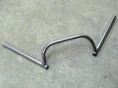 7/8” Stainless Steel Flat Tracker Handlebars – BSA / Norton Style, UK Made