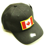 Canadian Flag Hat baseball cap motorcycle patch black ballcap O Canada NEW