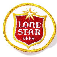 LONE STAR Vintage LA beer round patch collector brew
