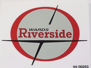 Wards Riverside Benelli Italian classic motorcycle decal clear peel and stick