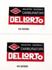 DEL LORTO classic motorcycle decals Italian carburetors Ducati Benelli