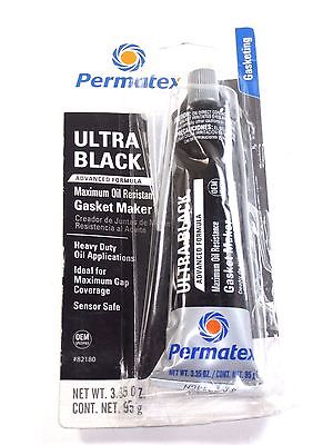 Moto Seal Gasket Maker black heavy Duty OIL 3.35 oz Permatex 82180 RTV Silicone