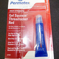 Threadlocker Red .18oz Permatex 27005 High Strength gel squeeze