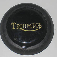 Triumph tank top badge T140 Bonneville Grommet black emblem gold logo