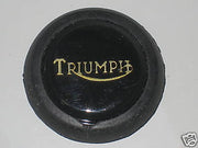 Triumph tank top badge T140 Bonneville Grommet black emblem gold logo