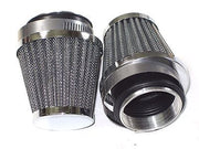 2 AIR FILTER universal cone pod clamp on for 932 930 928 Amal Triumph Norton BSA