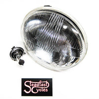 7" Headlight Lamp & H4 Halogen Bulb 60/55W motorcycle Set head light