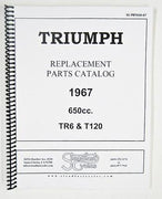Triumph 1967 650 TR6 T120 Full Parts Book 8.5 x 11 Catalog