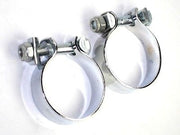 TRIUMPH BSA 1 7/8" exhaust muffler CLAMPS UK complete clamp 70-3676