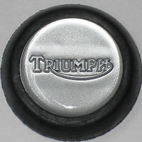 Triumph tank top badge silver silver T140 Bonneville Grommet with emblem UK MADE