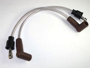 Brown Clear Spark plug wires 11" Triumph Lucas # 54956466 D2207 copper stranded
