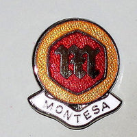 Montesa lapel pin made in England classic vintage motorcycle