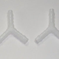 2 set 1/4" Fuel Y white polyurethane gas barb motorcycle automotive scooter