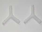 2 set 1/4" Fuel Y white polyurethane gas barb motorcycle automotive scooter