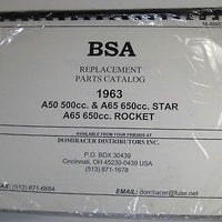BSA 1963 A50 A65 Replacement parts catalog Star Rocket 500 650