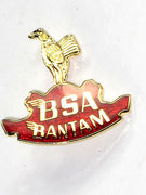 BSA Bantam lapel pin badge Made in England Classic British motorcycles