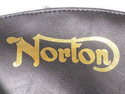 Norton seat cover gold logo check top checkered top MKII MKIII Roadster