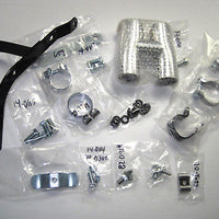 Set Triumph TR6C high pipe hardware bracket clip kit bolts clamps h piece