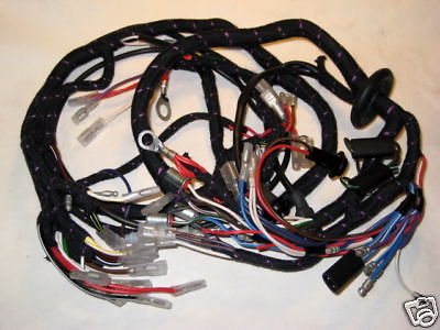 TRIUMPH T150 cloth 1973 & 74 complete wire harness main Lucas UK Made 54961595