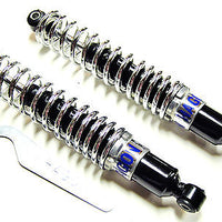 Hagon Road Shocks Slimline Chrome Spring Triumph 650 pre-unit all 1954 to 1962