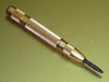 Automatic center punch spring loaded alloy steel point tool 5" .5" OD Brass body