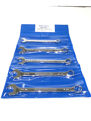 King Dick Combination wrench set Whitworth tools 5 piece 1/8 3/16 1/4 5/16 3/8