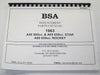 BSA A65 650 Replacement Parts List manual book 1963 Rocket Star