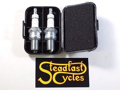 Spark plug caddy motorcycle Triumph Norton BSA plug case holder