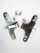 pair BSA Tank Badge MOUNT KIT clip and screws 42-8020 round badge clips screw
