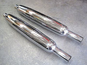 BSA Muffler Set A50 A65 unit 650 68-2732 68-2733 1963-1970 Lightning mufflers