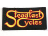 Steadfast Cycles logo embroidered patch Classic British motorcycles only