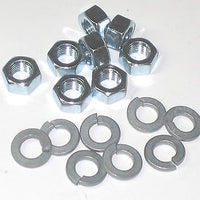 Triumph T140 spindle cap nuts & lockwashers 14-0302 60-2428 disc nut washer set